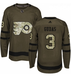 Youth Adidas Philadelphia Flyers 3 Radko Gudas Premier Green Salute to Service NHL Jersey 