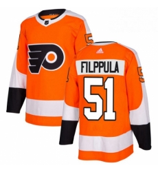 Youth Adidas Philadelphia Flyers 51 Valtteri Filppula Authentic Orange Home NHL Jersey 