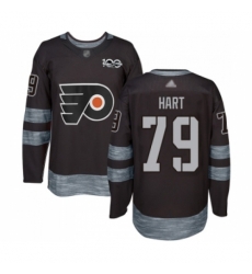 Youth Philadelphia Flyers #79 Carter Hart Authentic Black 1917-2017 100th Anniversary Hockey Jersey