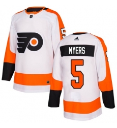 Youth Philadelphia Flyers Philippe Myers White Adidas Authentic Home Jersey