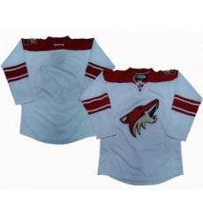 Phoenix Coyotes blank white jerseys