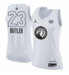 Womens Nike Jordan Minnesota Timberwolves 23 Jimmy Butler Swingman White 2018 All Star Game NBA Jersey 