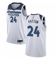 Womens Nike Minnesota Timberwolves 24 Justin Patton Swingman White NBA Jersey Association Edition 