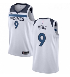 Youth Nike Minnesota Timberwolves 9 Luol Deng Swingman White NBA Jersey Association Edition 