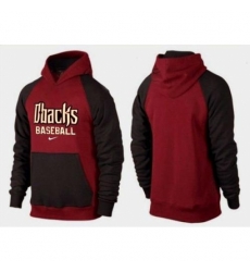 MLB Men Nike Arizona Diamondbacks Pullover Hoodie RedBrown