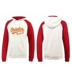 MLB Men Nike Baltimore Orioles Pullover Hoodie WhiteRed