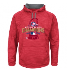 Men Chicago Cubs Scarlet 2016 World Series Champions Men Pullover Hoodie