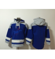 Men Los Angeles Dodgers Blank Stitched Hoodie