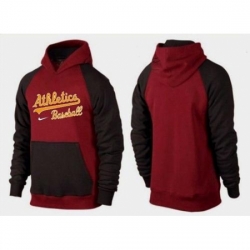 MLB Men Nike Oakland Athletics Pullover Hoodie RedBrown