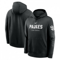 Mens Nike Black San Diego Padres Fashion Club Pullover Hoodie