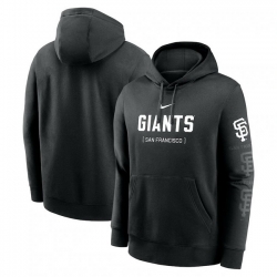 Mens Nike Black San Francisco Giants Fashion Club Pullover Hoodie