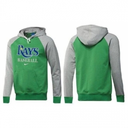 MLB Men Nike Tampa Bay Rays Pullover Hoodie GreenGrey