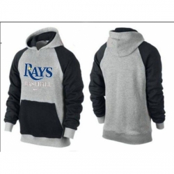 MLB Men Nike Tampa Bay Rays Pullover Hoodie GreyBlack