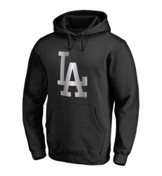 Men MLB LA Dodgers Platinum Collection Pullover Hoodie Black