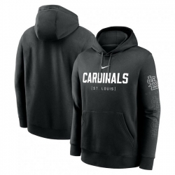 Mens Nike Black St Louis Cardinals Fashion Club Pullover Hoodie