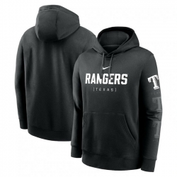 Mens Nike Black Texas Rangers Fashion Club Pullover Hoodie