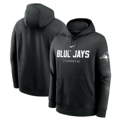 Mens Nike Black Toronto Blue Jays Fashion Club Pullover Hoodie