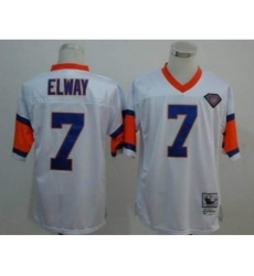 Men Women Youth Toddler Denver Broncos Orange Custom Throwback White NFL Jersey