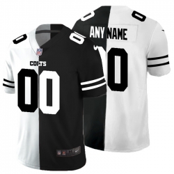 Men Women Youth Toddler Indianapolis Colts Custom Men Black V White Peace Split Nike Vapor Untouchable Limited NFL Jersey