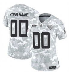 Women Jacksonville Jaguars Active Player Custom 2024 F U S E Arctic Camo Salute To Service Limited Stitched Football Jersey