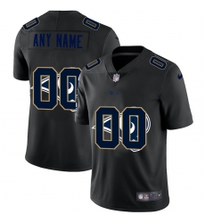 Men Women Youth Toddler Los Angeles Rams Custom Men Nike Team Logo Dual Overlap Limited NFL Jerseyey Black