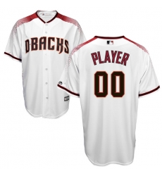 Men Women Youth All Size Arizona Diamondbacks Majestic White Sedona Red Cool Base Custom Jersey