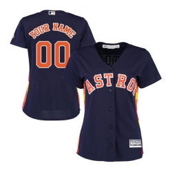 Men Women Youth All Size Houston Astros Custom Cool Base Jersey Navy Blue