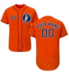 Men Women Youth Toddler All Size Houston Astros Orange Customized Flexbase New Design Jersey