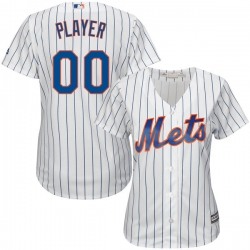 Men Women Youth All Size Custom New York Mets Cool Base Jersey White