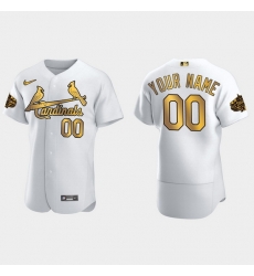 Men Women Youth St.Louis Cardinals Custom 2022 Mlb All Star Game White Gold Men Jersey