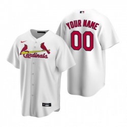 Men Women Youth Toddler All Size St. Louis St.Louis Cardinals Custom Nike White Stitched MLB Cool Base Home Jersey