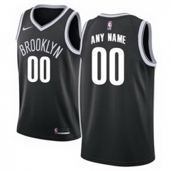 Men Women Youth Toddler All Size Nike Brooklyn Nets Customized Authentic Black NBA City Edition Jersey 2