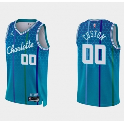 Men Women Youth Toddler Charlotte Hornets Active Player Custom 2021 22 Blue 75th Anniversary City Edition Stitched Basketball Jersey