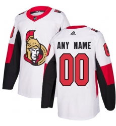 Men Women Youth Toddler Youth White Jersey - Customized Adidas Ottawa Senators Away