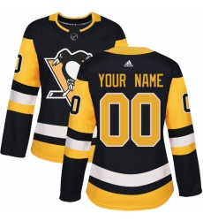 Men Women Youth Toddler Black Jersey - Customized Adidas Pittsburgh Penguins Home  II