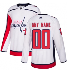 Men Women Youth Toddler White Jersey - Customized Adidas Washington Capitals Away