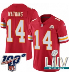 2020 Super Bowl LIV Men Nike Kansas City Chiefs #14 Sammy Watkins Red Team Color Vapor Untouchable Limited Player NFL Jersey