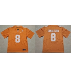 Men Tennessee Volunteers #8 Nico Iamaleava Orange F U S E Stitched NCAA Football Jersey