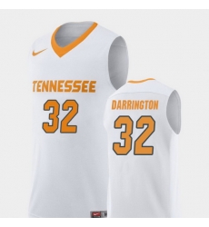 Men Tennessee Volunteers Chris Darrington White Replica College Basketball Jersey