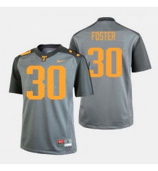 Men Tennessee Volunteers Holden Foster College Football Gray Jersey