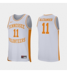 Men Tennessee Volunteers Kyle Alexander White Retro Performance College Basketball Jersey