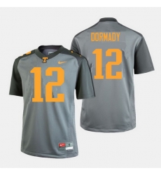 Men Tennessee Volunteers Quinten Dormady College Football Gray Jersey