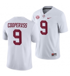 NCAA Football Alabama Crimson Tide Amari Cooper White 2019 Away History Player Jersey