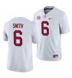 NCAA Football Alabama Crimson Tide Devonta Smith White 2019 Away Game Jersey