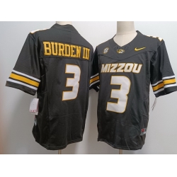 Men Missouri Tigers Luther Burden #3 Black F U S E Stitched Jersey