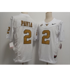 Others #2 Diego Pavia White  Gold Letters Jersey