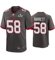 Men Shaquil Barrett Buccaneers Pewter Super Bowl Lv Game Jersey