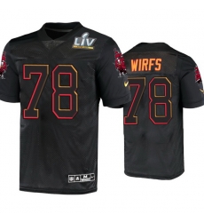 Men Tristan Wirfs Tampa Bay Buccaneers Black Super Bowl Lv Jersey