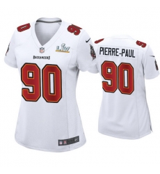 Women Jason Pierre Paul Buccaneers White Super Bowl Lv Game Fashion Jersey