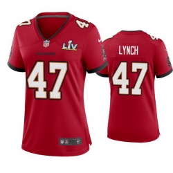 Women John Lynch Buccaneers Red Super Bowl Lv Game Jersey